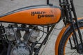 ZAGREB, CROATIA Ã¢â¬â November 14. 2016: Discovery canal presentation of TV show Harley and the Davidsons with retro and historic m Royalty Free Stock Photo